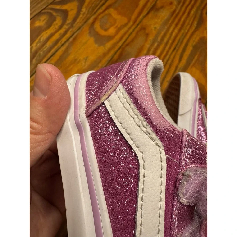 Vans‎ Old Skool Glitter Pink Sneakers Size 5.5